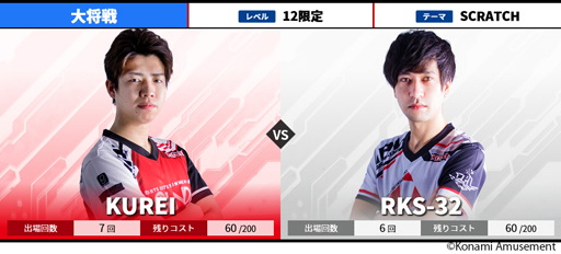 画像ギャラリー No.007のサムネイル画像 / BEMANI PRO LEAGUE 2021，セカンドステージ5，6試合の対戦カードを公開