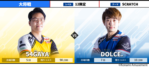 画像ギャラリー No.003のサムネイル画像 / BEMANI PRO LEAGUE 2021 セカンドステージ7，8試合の対戦カードが公開