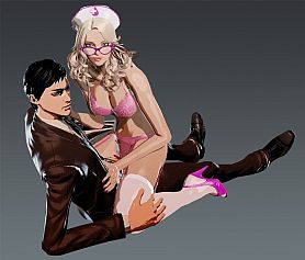 画像ギャラリー No.056のサムネイル画像 / 「KILLER IS DEAD」,モンドの強化に不可欠な処刑アクション「ファイナルジャッジメント」が明らかに。京都でヤクザと戦うエピソード「闇に消えた虎」も公開