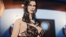 画像ギャラリー No.007のサムネイル画像 / 「KILLER IS DEAD」，相手の服が透けてみえる「ジゴログラス」の使用シーンを確認できるムービー「ジェシカのプレイ日記 ジゴロ編 #1」の配信がスタート