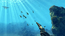 画像ギャラリー No.007のサムネイル画像 / オーバーランド，モリで突いて魚を捕るスピアフィッシングシム「デプス ハンター」を，2012年5月18日にリリース