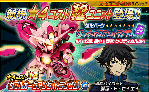 画像ギャラリー No.001のサムネイル画像 / 「SDガンダムオペレーションズ」，超総力戦に「リボンズ搭乗リボーンズガンダム（トランザム）」が登場