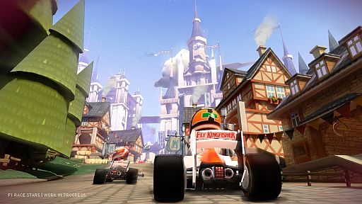画像ギャラリー No.005のサムネイル画像 / 「F1 RACE STARS」発売日が12月13日に決定。デフォルメされたマシンがポップな街を走るスクリーンショットのほか，メインビジュアルや特徴も明らかに