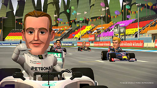 画像ギャラリー No.001のサムネイル画像 / 「F1 RACE STARS」のインプレッションを掲載。コードマスターズから2013年3月7日に発売される本作は，手軽に遊べる異色のF1ゲーム