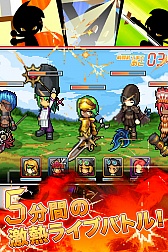 画像ギャラリー No.001のサムネイル画像 / 「熱戦！バトライブ」が本日配信。5対5のリアルタイムバトルで最強を目指そう