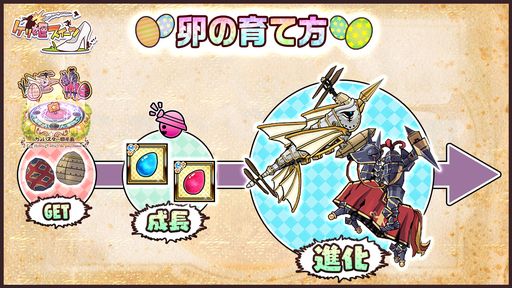 画像ギャラリー No.003のサムネイル画像 / 「ケリ姫スイーツ」で新イベント“春らんらん！どっちの卵をちょいスター？”開催。卵を成長させて新たな使用人を手に入れよう