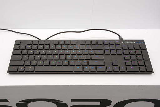 画像ギャラリー No.002のサムネイル画像 / Tesoro，TTC製低背スイッチ採用のゲーマー向けキーボードを開発中。「日本語配列で出す」
