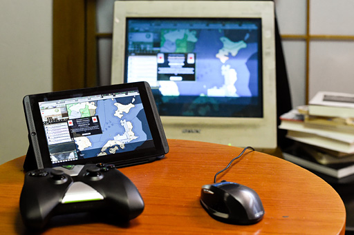画像ギャラリー No.008のサムネイル画像 / 徳岡正肇の これをやるしかない！：「SHIELD Tablet」を使った“ごろ寝ストラテジーゲーム環境”の構築を本気で考える