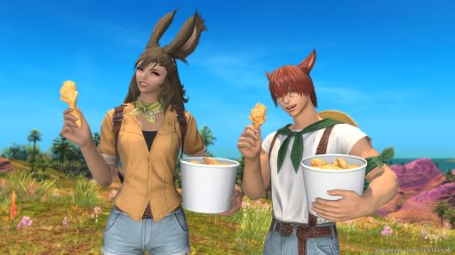 画像ギャラリー No.004のサムネイル画像 / 「FFXIV」×ケンタッキー・フライド・チキン，第2弾を6月10日に開始。コラボ商品購入でエモート「フライドチキンを食べる」が入手できる
