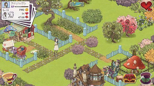 画像ギャラリー No.011のサムネイル画像 / ワンダーランドでアリスと不思議なお茶会を。iOS向け箱庭型育成ゲーム「アリスの不思議なティーパーティー」を紹介する「（ほぼ）日刊スマホゲーム通信」第276回
