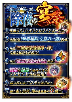 画像ギャラリー No.002のサムネイル画像 / 「蒼の三国志」，年末年始キャンペーンのスケジュールが公開