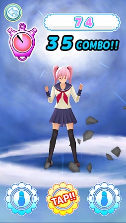 画像ギャラリー No.006のサムネイル画像 / 行こうぜ，反復横跳びの向こう側へ……。スマートフォン向けタップゲーム「はんぷく!!」を紹介する「（ほぼ）日刊スマホゲーム通信」第212回