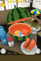 画像ギャラリー No.005のサムネイル画像 / 「もっと！ぴよ盛り」，新ステージとして「スイカ編」と「たこ焼き編」が登場