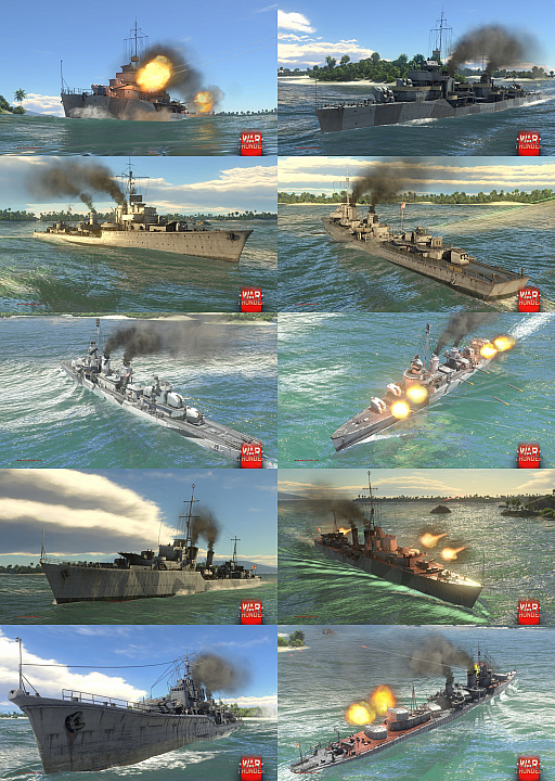 画像ギャラリー No.003のサムネイル画像 / 「War Thunder」の海戦モードに「夕雲型」や「フレッチャー級」など5隻の駆逐艦が登場。夏の特別イベント「Operation S.U.M.M.E.R.」もスタート