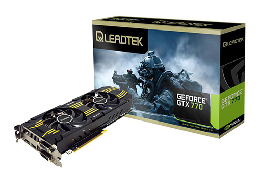 画像ギャラリー No.001のサムネイル画像 / 独自クーラー搭載のLeadtek製GTX 770カード，9月7日にメモリ容量4GB版も