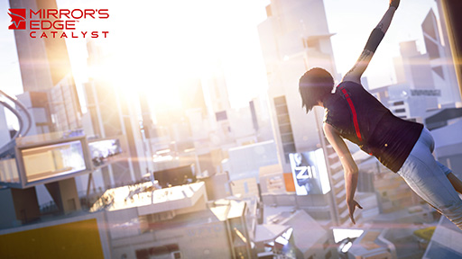 画像ギャラリー No.004のサムネイル画像 / ［E3 2015］いきなりプレイアブル展示が行われた「Mirror's Edge Catalyst」で，ビルの屋上を飛び回ってきた