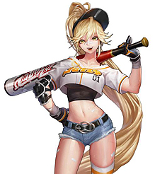 画像ギャラリー No.003のサムネイル画像 / 「HeroWarz」，野球部所属の女子高生・ジェリーと，強面な整備工・デリックの背景設定とアクション動画が公開