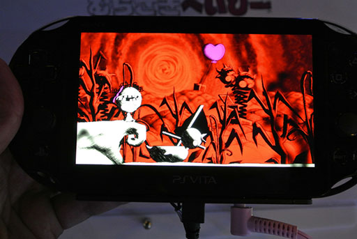画像ギャラリー No.005のサムネイル画像 / ［TGS 2014］PS Vitaのタッチ操作だけで遊べる「むらさきべいびー」プレイレポート。キモくてカワイイ“べいびー”の手を引いてあげよう