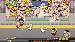 画像ギャラリー No.003のサムネイル画像 / 日本の日常風景!?　おっさんたちを電車に詰め込むスマホ向けカジュアルゲーム「つめこめおっさん」を紹介する「（ほぼ）日刊スマホゲーム通信」第399回