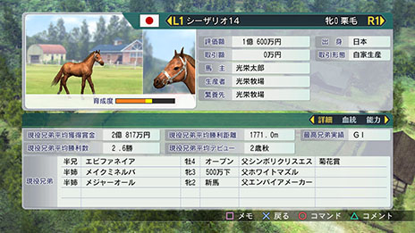 画像ギャラリー No.012のサムネイル画像 / 「Winning Post 8」，最強馬を産み出すために知っておきたい情報が一挙公開に。実在の種牡馬や繁殖牝馬も多数登場