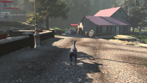 画像ギャラリー No.002のサムネイル画像 / ヤギが主人公という「Goat Simulator」のローンチトレイラーが公開に。この逆再生は，あの話題トレイラーのパロディなのか？