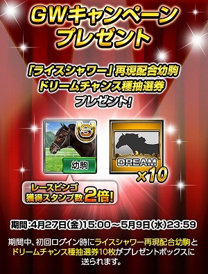 画像ギャラリー No.002のサムネイル画像 / 「ダービーインパクト」，ゴールデンウィークにちなんだイベントを開催