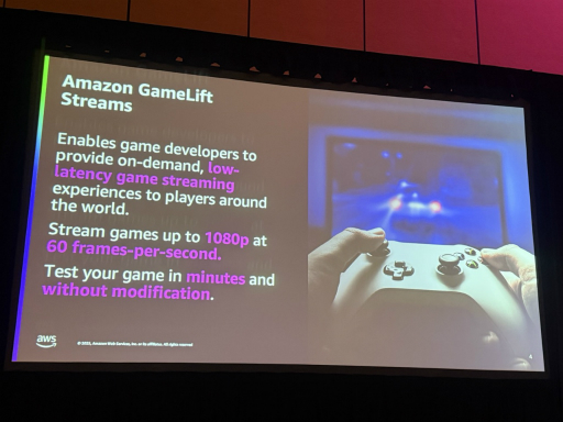 画像ギャラリー No.004のサムネイル画像 / ［GDC 2025］AWSによるゲーム開発とサービスを変える最新ソリューションを体験――目玉はクラウドゲームサービスAmazon GameLift Streams【PR】