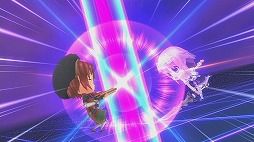 画像ギャラリー No.003のサムネイル画像 / キマシタワー！　女の子にキスをもらって強くなる「超女神信仰 ノワール 激神ブラックハート」をプレイムービーで紹介