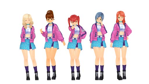 画像ギャラリー No.003のサムネイル画像 / 「スクールガールストライカーズ2」に限定コスチューム＆高嶺アコ専用「コズミックパーカー」が登場