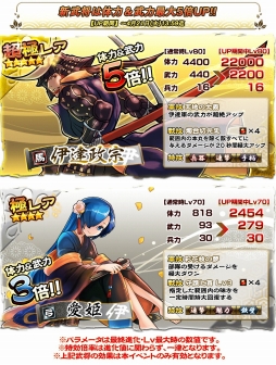 画像ギャラリー No.007のサムネイル画像 / 「戦国X」，★4片倉小十郎を獲得できるイベント「伊達軍襲来」が開催