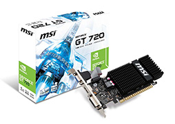 画像ギャラリー No.001のサムネイル画像 / MSI，ファンレス仕様でLow Profile対応のGT 720搭載カード2製品を発売