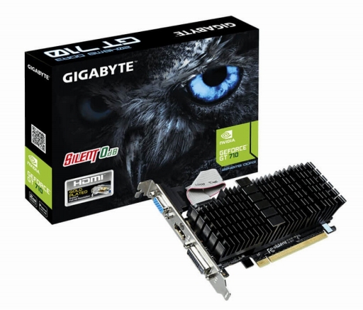 画像ギャラリー No.002のサムネイル画像 / ファン付きとファンレス，2種類のGIGABYTE製GT 710カードが国内発売