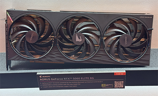 画像ギャラリー No.004のサムネイル画像 / Google TV搭載のゲーマー向けディスプレイやGeForce RTX 5060搭載カードなど注目のGIGABYTE製品をチェック