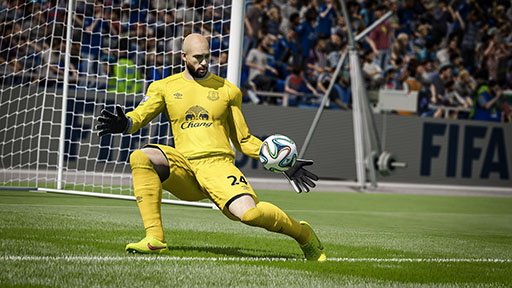 画像ギャラリー No.002のサムネイル画像 / PC/PS4/Xbox One版「FIFA 15」ではゴールキーパーが進化。新開発のAIでシュートやパス，選手の動きを予想できるように