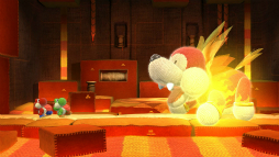 画像ギャラリー No.003のサムネイル画像 / ［E3 2014］「Yoshi's Woolly World」プレイレポート。編みぐるみになったヨッシーがヨッシーを飲み込む協力プレイがアツイ