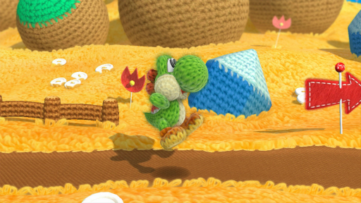 画像ギャラリー No.005のサムネイル画像 / ［E3 2014］「Yoshi's Woolly World」プレイレポート。編みぐるみになったヨッシーがヨッシーを飲み込む協力プレイがアツイ