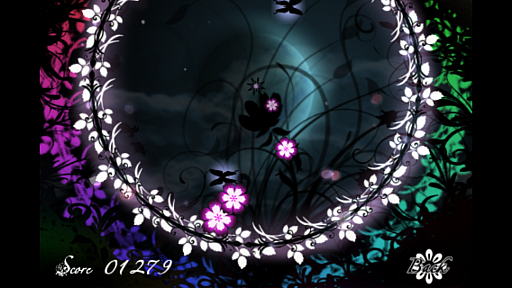 画像ギャラリー No.003のサムネイル画像 / 闇夜に舞う幻想的な音楽と美しい花。iOS向け音楽ゲーム「Dazzling Night」を紹介する「（ほぼ）日刊スマホゲーム通信」第591回