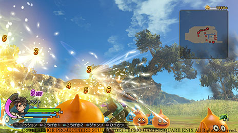 画像ギャラリー No.009のサムネイル画像 / 「ドラゴンクエストヒーローズ」の基本的な流れが公開に。最大4人で出撃できるバトルや迫力満点の必殺技も紹介