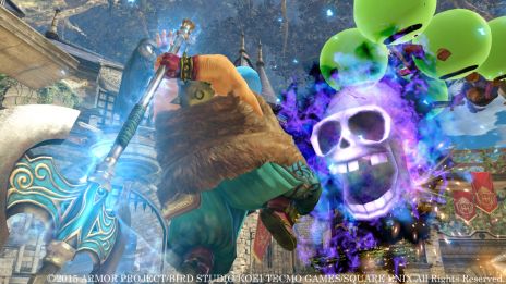 画像ギャラリー No.008のサムネイル画像 / 「ドラゴンクエストヒーローズ」プレイヤーキャラクターの特技続報。ゼシカは呪文とお色気を武器に，ヤンガスはパワフルにオノを振るってバトル