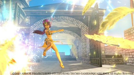 画像ギャラリー No.003のサムネイル画像 / 「ドラゴンクエストヒーローズ」，踊り子マーニャの必殺技は「ドラゴラム」。テリーは多彩な剣技に加えて「ジゴスパーク」も繰り出す