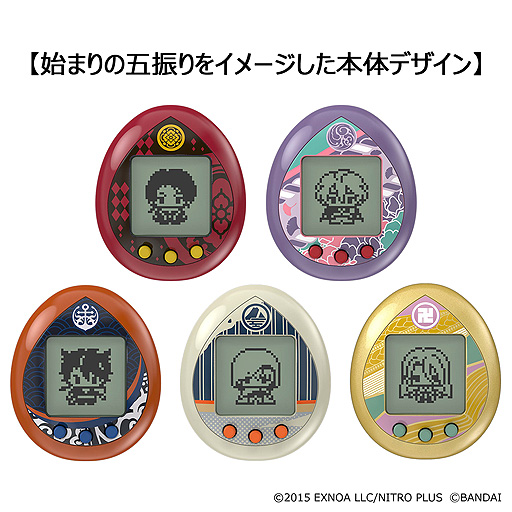 画像ギャラリー No.002のサムネイル画像 / 「刀剣乱舞-ONLINE-」コラボたまごっち，その名も“とうらぶっち”全5種の予約受付が本日スタート