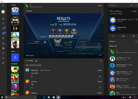 画像ギャラリー No.002のサムネイル画像 / Windows 10に統合される「Xbox Live」機能は，ソーシャル面で大きく進化