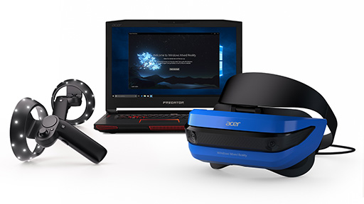 画像ギャラリー No.002のサムネイル画像 / Microsoft，VR・AR技術「Windows Mixed Reality」対応のモーションコントローラを発表。Windows 10の次期大型アップデートも明らかに