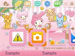 画像ギャラリー No.004のサムネイル画像 / ニンテンドー3DSのテーマに「マイメロディ」と「アイカツ！」が登場