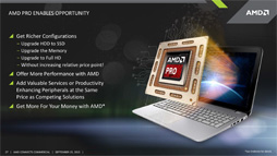 画像ギャラリー No.006のサムネイル画像 / AMD，Carrizoを「AMD PRO A12」APUとしてビジネス市場向けに展開