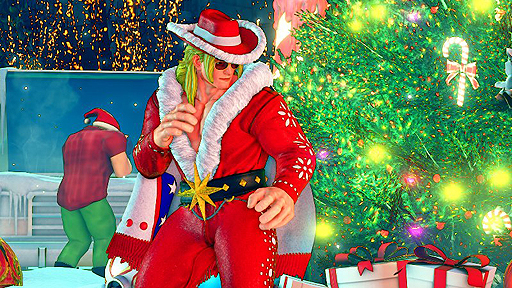 画像ギャラリー No.003のサムネイル画像 / 「ストリートファイターV」，ケンやかりんら6人に向けた「クリスマスコスチューム」が12月21日より期間限定配信へ
