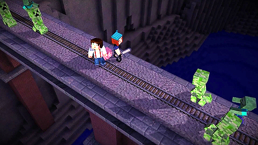 画像ギャラリー No.004のサムネイル画像 / エピソディックアドベンチャーになったブロックの世界。「Minecraft: Story Mode」のトレイラーが初公開