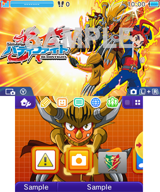 画像ギャラリー No.001のサムネイル画像 / 「バディファイト」，牙王，タスク，ロウガがデザインされた3DS用テーマ配信開始