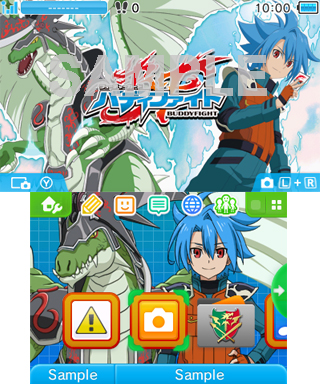 画像ギャラリー No.002のサムネイル画像 / 「バディファイト」，牙王，タスク，ロウガがデザインされた3DS用テーマ配信開始