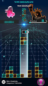 画像ギャラリー No.003のサムネイル画像 / ハマりすぎに注意。「LUMINES パズル＆ミュージック」を紹介する「（ほぼ）日刊スマホゲーム通信」第1210回
